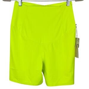 NEW Free People Movement x Hatch Never Better Shorts M Neon Yellow
